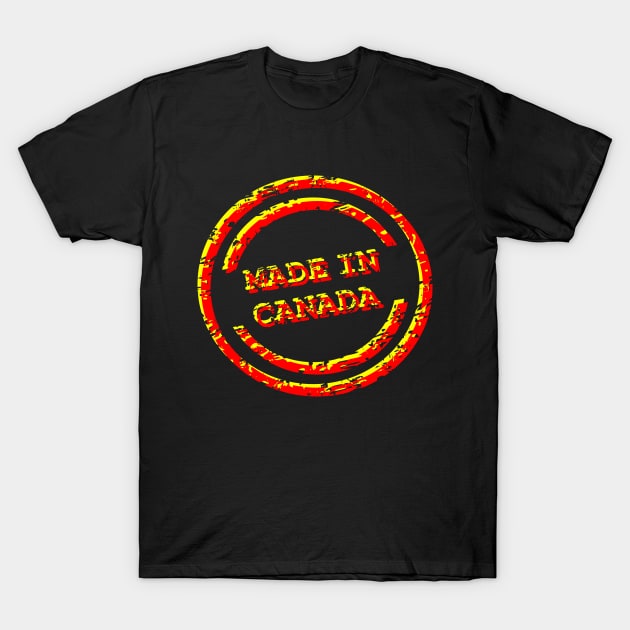 Made in Canada, america, patriot, style, circle T-Shirt by Semenov